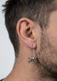 CrossWrench Skull Dangle Earrings Unisex 2 sizes Stainless Steel SE7
