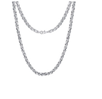 5mm Stainless Steel Byzantine Chain / Necklace CH40