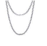 5mm Stainless Steel Byzantine Chain / Necklace CH40