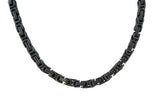 5mm Black Stainless Steel Byzantine Unisex Necklace / Chain CH35