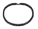 5mm Black Stainless Steel Byzantine Unisex Necklace / Chain CH35