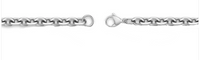 Ladies Stainless Steel Small Oval Link 4mm Necklace Many Sizes CH28