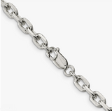 Unisex Stainless Steel Big Oval Link 8mm Necklace Many Sizes CH30