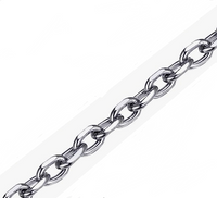 Unisex Stainless Steel Medium Oval Link 6mm Necklace Many Sizes CH29