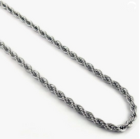 5mm Solid Rope Chain / Necklace Stainless Steel CH5