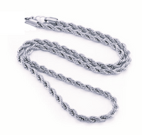 5mm Solid Rope Chain / Necklace Stainless Steel CH5