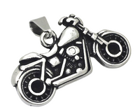 Motorcycle Pendant / Charm Stainless Steel with Rope Chain SP108