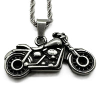 Motorcycle Pendant / Charm Stainless Steel with Rope Chain SP108