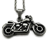 Motorcycle Pendant / Charm Stainless Steel with Rope Chain SP108