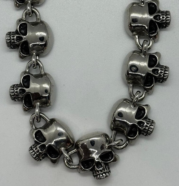 Punisher Skull Necklace Stainless Steel Biker SP13