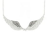 Large Angel Wing Jewelry Ladies Bling Pendant & Necklace Stainless Steel SP16