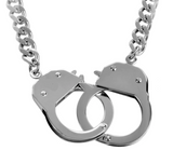 Unisex Stainless Steel Handcuff Necklace Pendant <br> SP1