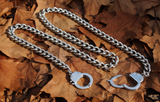 Unisex Stainless Steel Handcuff Necklace Pendant <br> SP1