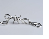 Medium Barbed Wire Necklace Unisex 7 lengths Stainless Steel SP21