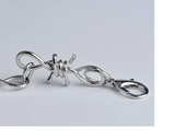 Medium Barbed Wire Necklace Unisex 7 lengths Stainless Steel SP21