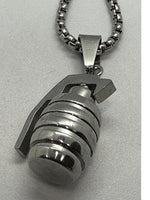 Hang Grenade Pendent & Chain Stainless Steel SP40