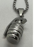Hang Grenade Pendent & Chain Stainless Steel SP40