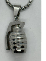 Hang Grenade Pendent & Chain Stainless Steel SP40