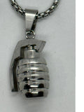 Hang Grenade Pendent & Chain Stainless Steel SP40
