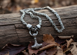 Thor's Hammer Necklace 3 colors Stainless Steel 24-inch Necklace SP54