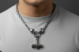 Thor's Hammer Necklace 3 colors Stainless Steel 24-inch Necklace SP54