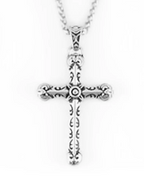 Biker Jewelry Tribal Cross Pendant Necklace Stainless Steel Religious Jewelry SP59