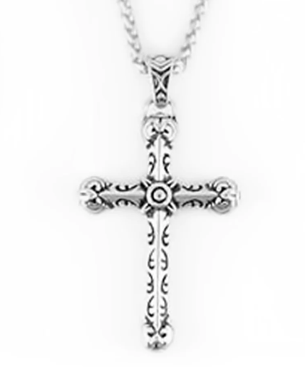 Biker Jewelry Tribal Cross Pendant Necklace Stainless Steel Religious Jewelry SP59