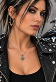Gothic Skull Necklace Unisex Pendant & Chain Stainless Steel SP5