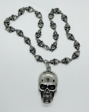 All Skulls Necklace 2" Skull Pendant Stainless Steel Skull Biker Jewelry SP6