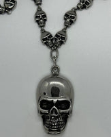 Unisex Skull Necklace / Skull Pendent Stainless Steel Skull Jewelry SP6