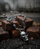All Skulls Necklace 2" Skull Pendant Stainless Steel Skull Biker Jewelry SP6