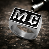 MC Motorcycle Biker Ring Stainless Steel SR110