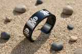 Black Skull and Crossbones Ring Unisex Stainless Steel SR141