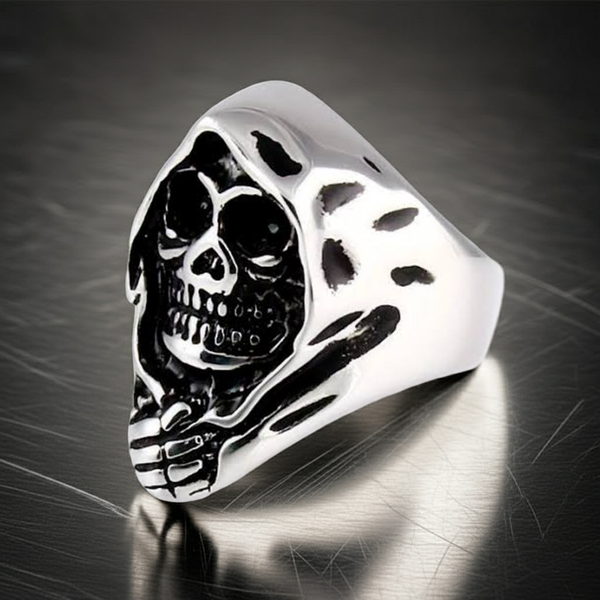Grim Reaper Ring Men's Stainless Steel Biker Ring SR14