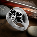 Vampire Fang Skull Ring Biker Jewelry Unisex Ring Stainless Steel SR15