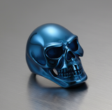 Big Blue Skull Ring Men's<br>Biker Stainless Steel SR165