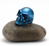 Big Blue Stainless Steel Skull Ring SR165