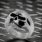 Phantom Half Jaw Skull Ring Biker Jewelry Unisex Stainless Steel SR16