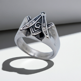 Men's Stainless Steel Mason Ring SR176