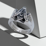 Men's Stainless Steel Mason Ring SR176