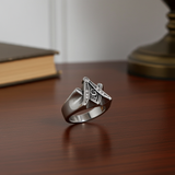 Men's Stainless Steel Mason Ring SR176