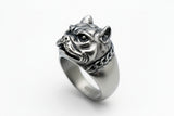 Pit Bull Dog Ring Men's Biker Stainless Steel SR178