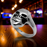 Joker Skull Ring Men’s Stainless Steel Biker Ring SR17