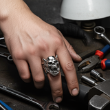 Gargoyle Skull Ring Men's Stainless Steel Biker SR18