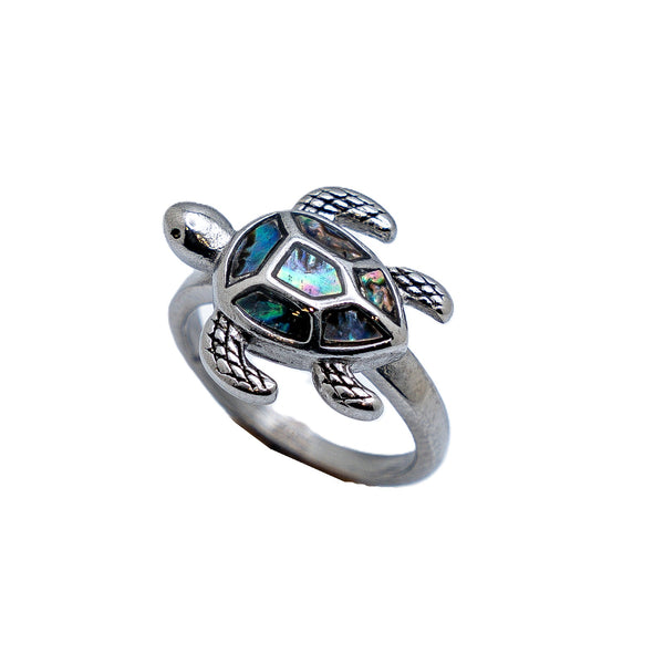 Heavy Metal Jewelry Ladies Turtle Ring Stainless Steel SR190
