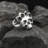 Knuckles Skull Ring Men's Punisher Stainless Steel Ring SR194