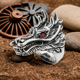 Huge Dragon Men's Stainless Ring Steel Large Sizes SR198