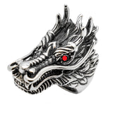 Huge Dragon Men's Stainless Ring Steel Large Sizes SR198