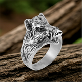 Wild Boar Ring Men's Stainless Steel SR200