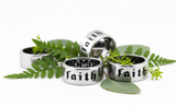 "Faith" Ring Unisex Wedding Band Religious Stainless Steel SR204